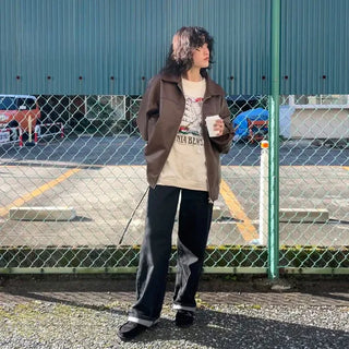 Faux leather jacket