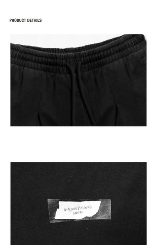 [MASONPRINCE] Double Label Cotton Knit Set