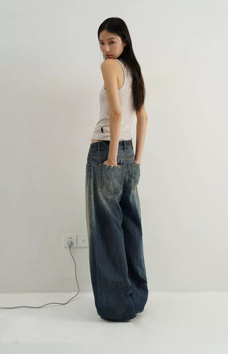 MASONPRINCE Distressed Curved Denim