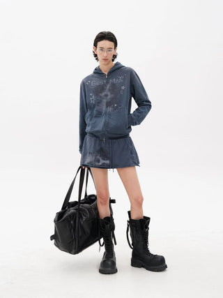 [MASONPRINCE] Deconstructed Knit Mini Skirt