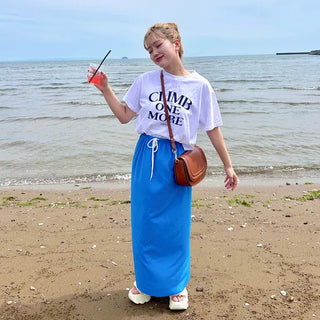 Lettering Crop T-Shirt