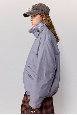 [Monterest] Detachable Fur Collar Deck Jacket