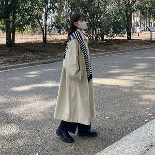 2-way hooded trench coat