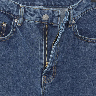 wide blue pocket pants