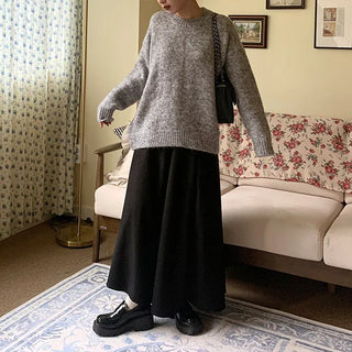 Flared long skirt