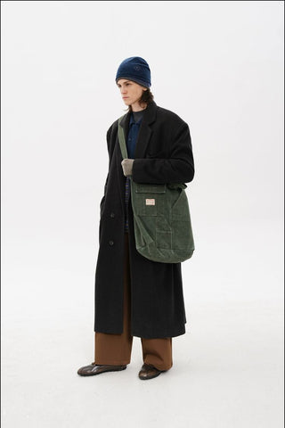 [MASONPRINCE] Layered Polo Collar Wool Blend Knit Cardigan