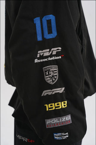 [MASONPRINCE] Boxy Racing Bomber Jacket