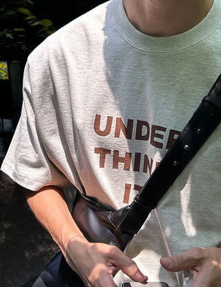 UNDER Lettering Short Sleeve T-shirt (3 colors)