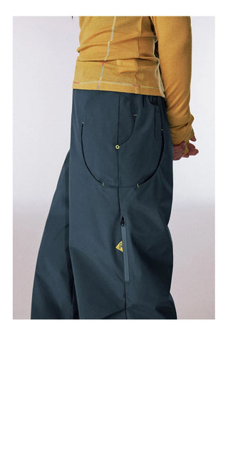 [CONP] Outdoor Swirl Pocket Zip Wide Pants