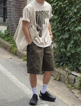 BORING Printed Short Sleeve T-shirt (4 colors)