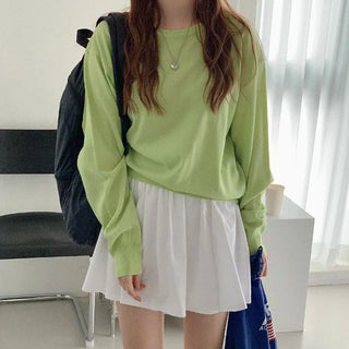 Round knit top
