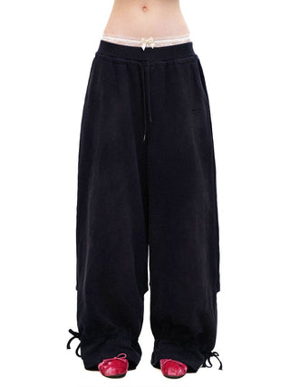 [Moromoro2] Combed Cotton Lace Hoodie &  Sweatpants