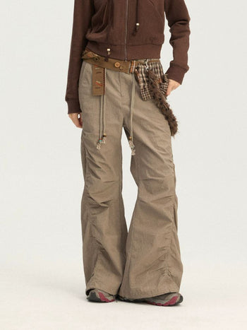 [Monterest] Washed Pleated Wide Leg Pants