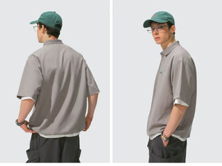[Monterest] Quick-Dry Half-Zip Polo Shirt