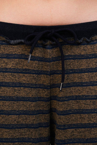 [Moromoro2] Tencel Linen Striped  Sweatshirt/Pants
