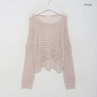 Perforated Cropped Knit