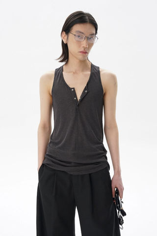 [MASONPRINCE] Striped Sleeveless Top