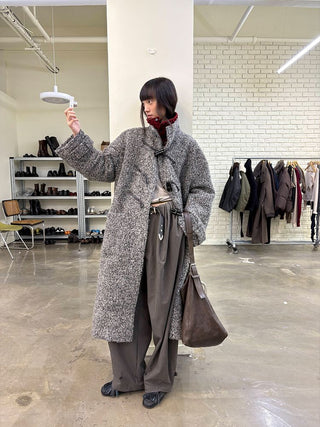 [NeverSeez] Pleated Wide-Leg Pants