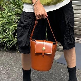 Cylinder Leather Bag