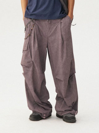 [Monterest] Washed Pleated Parachute Pants