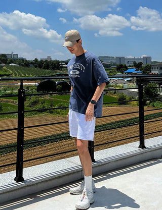 UNIVERSITY Pigment Short Sleeve T-shirt (cotton fabric)