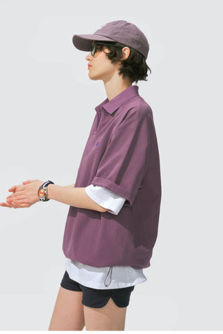 [Monterest] Quick-Dry Half-Zip Polo Shirt