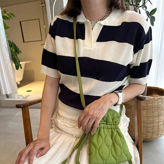 Colored striped knit