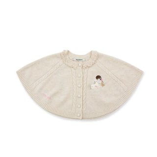 [Moromoro2] Girl & Horse Embroidered Cape  Sweater