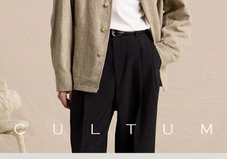[CULTUM] Linen Blend Shirt Collar Jacket