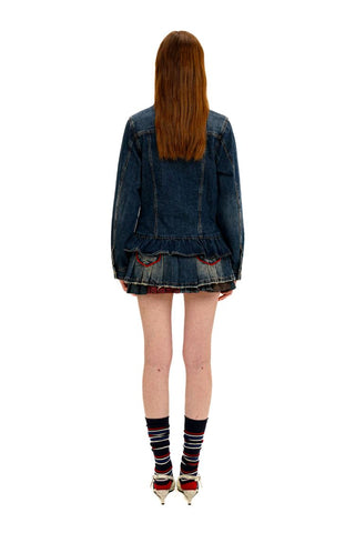 [Moromoro2] Washed Denim Fringe  Collection