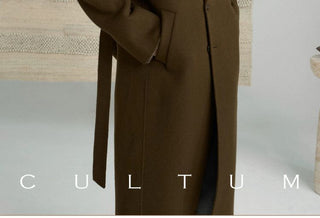 [CULTUM] Wool Alpaca Blend Double-Faced Long Coat