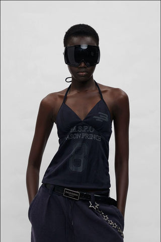 [MASONPRINCE] Halter Top with Built-in Bra