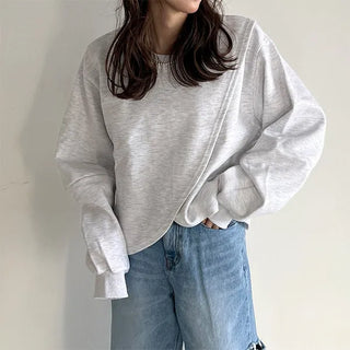 Slit sweatshirt