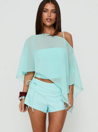 Senzo Wrap Shorts Blue