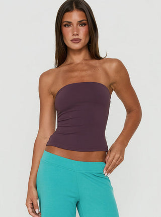 Daily Define Tube Top Aubergine