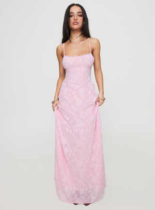 South Of France Maxi Dress Pink Petite