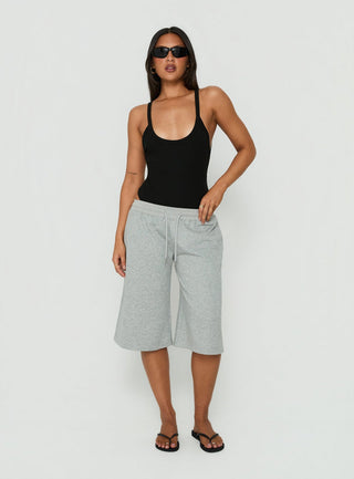 Nerinah Ribbed Bodysuit Black