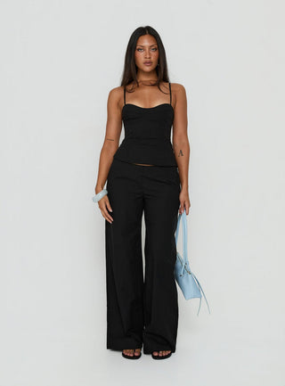 Kierstyn Corset Set Black