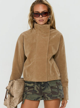 Tayne Funnel Neck Jacket Caramel