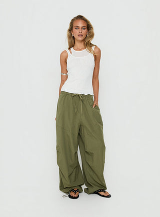 Mankind Baggy Cargo Pants Olive