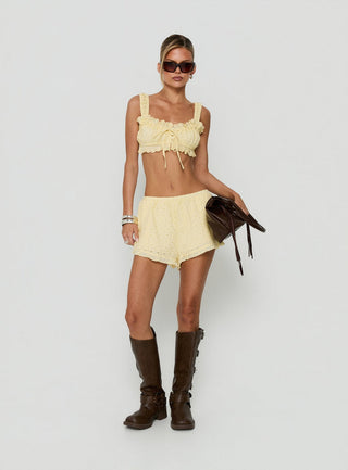 Midnight Sugar Micro Crop Top Butter