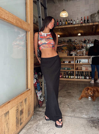 Jodie Maxi Skirt Black