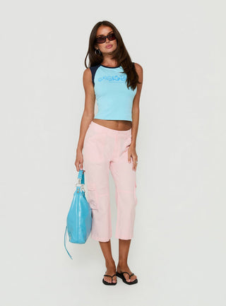 Indee Cropped Cargo Pants Marshmallow Pink