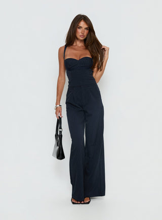 Briana Set Navy Pinstripe Tall