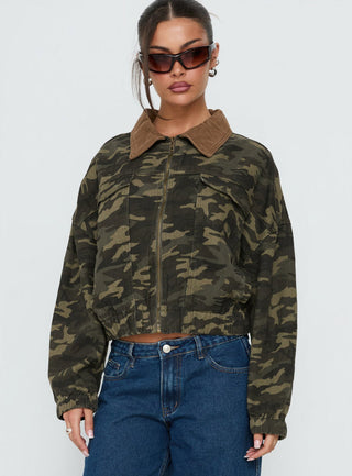 Ramix Oversized Bomber Jacket Camo