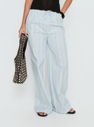 Parklea Pants Blue  White Stripe