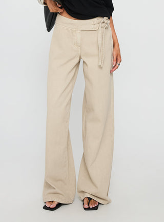 Boxie Mid Rise Wide Leg Jeans Washed Green