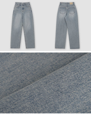 (basic/long) Wide Light Denim Pants - 4 sizes