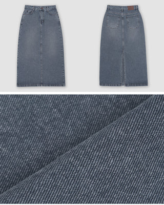 Vintage denim long skirt - 4 sizes
