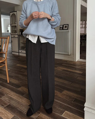 A+ Premium Wool Viscose Pleated Winter Slacks